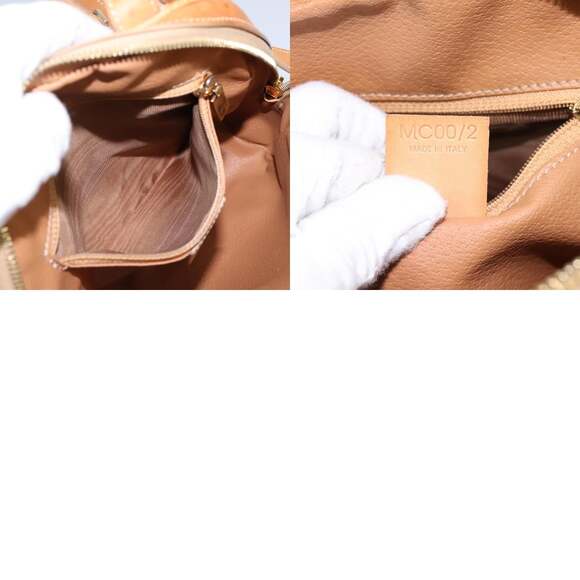 CELINE Macadam Canvas Backpack Pvc Leather Beige - Picture 13 of 13